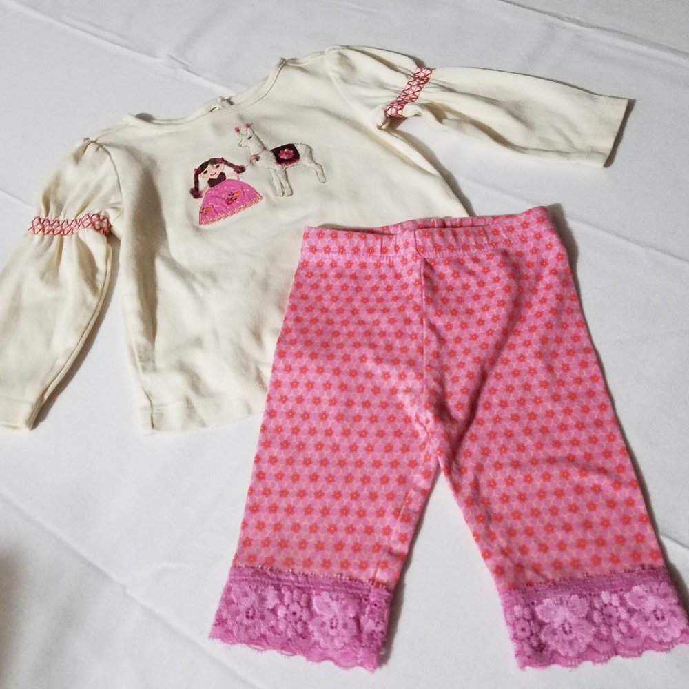 Gymboree Peruvian Doll 12-18 month Used Shirt Outfit
